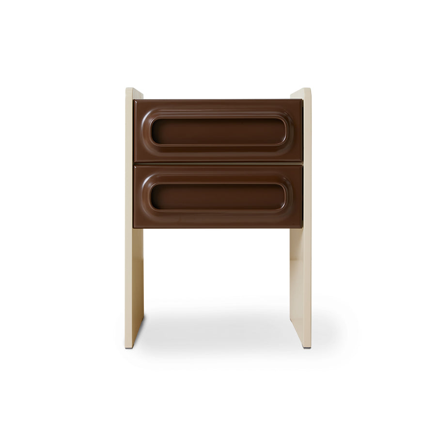 HKliving Space Nightstand Coffee/Cream