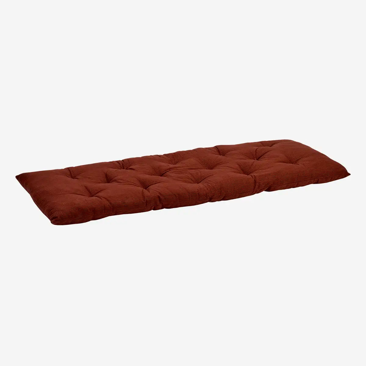 Striped Cotton Mattress Brick Red Madam Stoltz