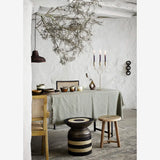Reclaimed Wood Stool Brown