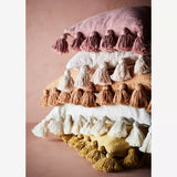Cushion With Tassels Brown Sugar