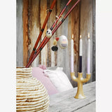 Stoneware Candle Holder Mustard
