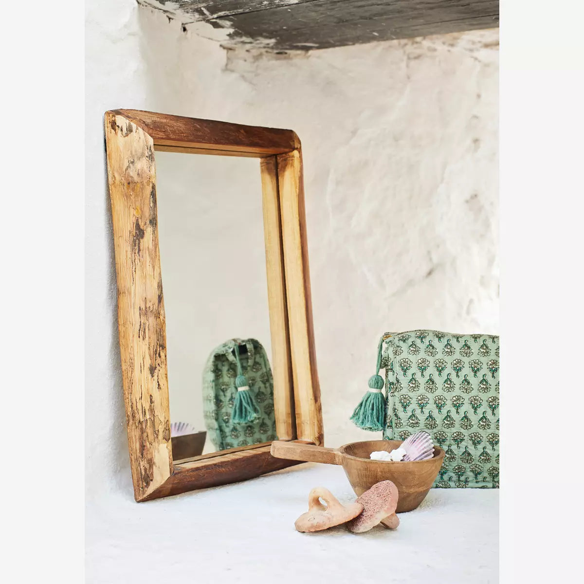 Mirror With Wooden Frame