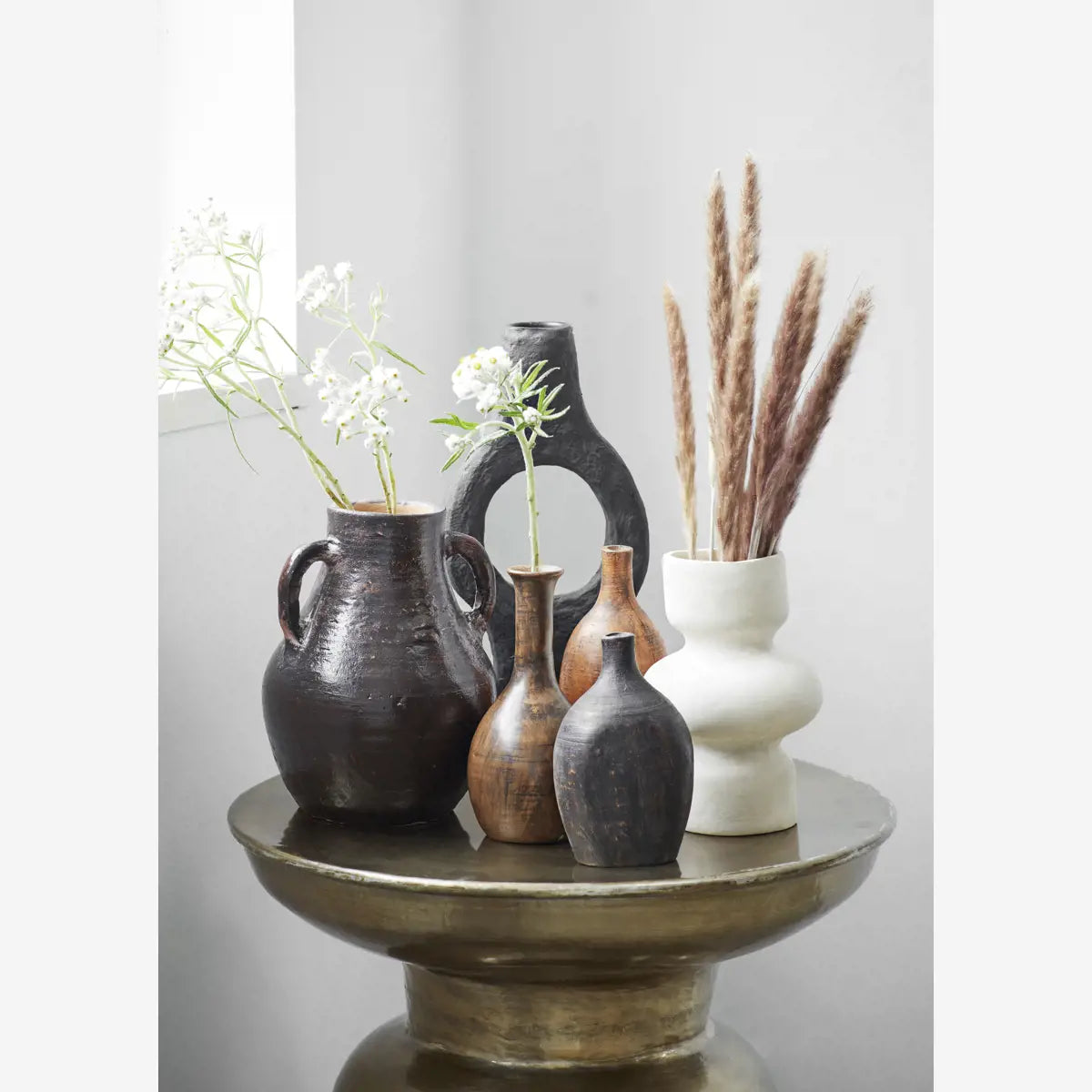 Earthenware Vase With Handles -Madam Stoltz