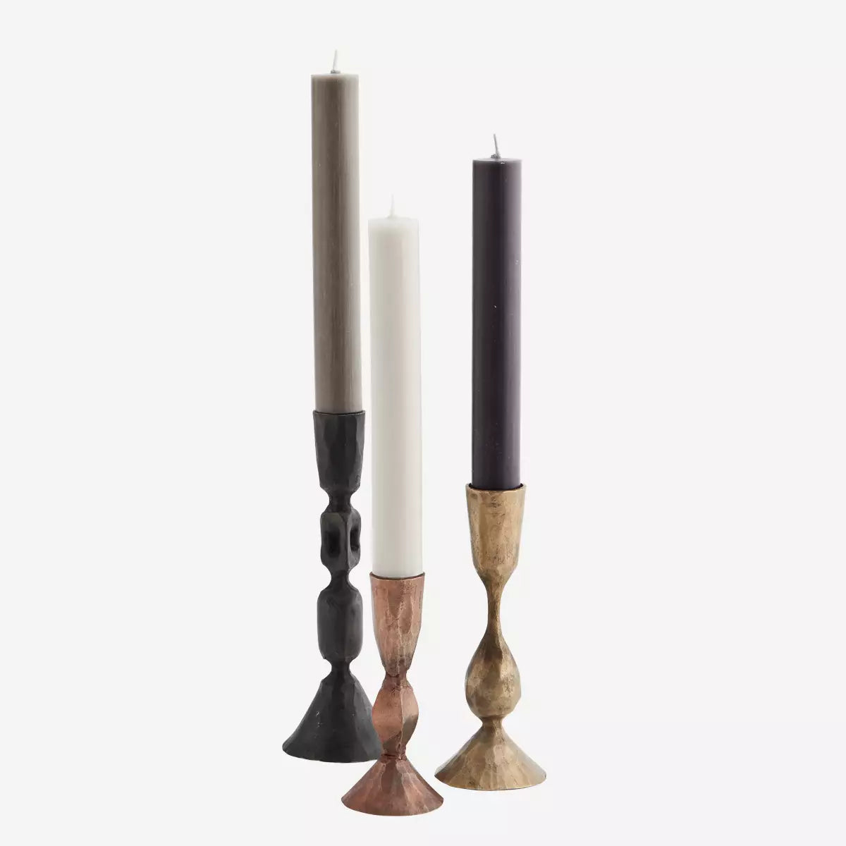 Hand Forged Candle Holder Set of 3