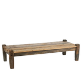 Recycled Wooden Table / Bench Natural 140x60x35cm