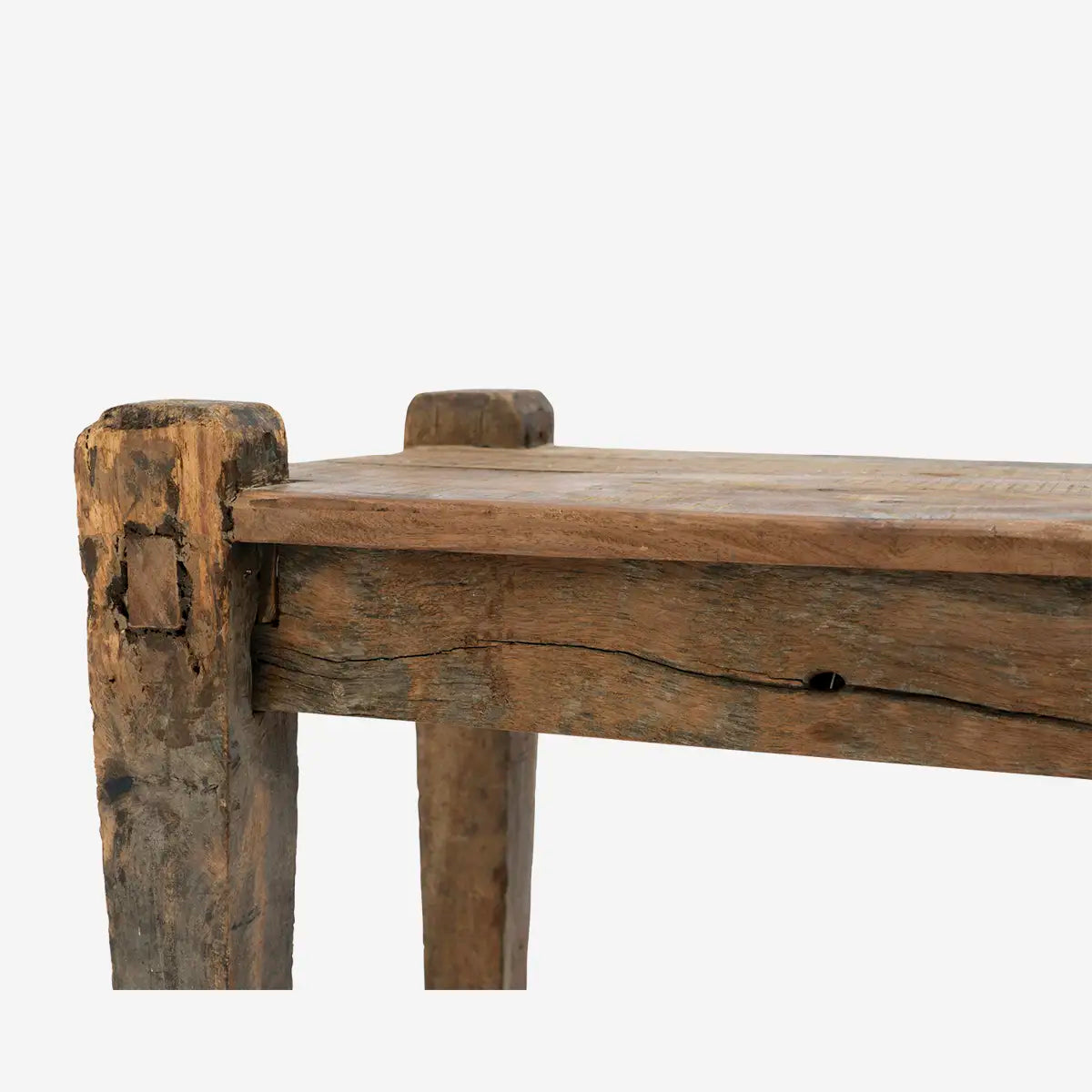 Recycled Wooden Table / Bench Natural 135x40x43cm