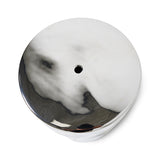 HKliving Stoneware Side Table Chrome