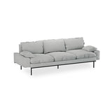 HKliving Retro Sofa 4-Seats Corduroy Rib Light Grey