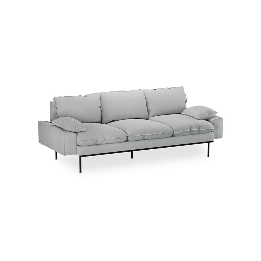 HKliving Retro Sofa 3-Seats Corduroy Rib Light Grey