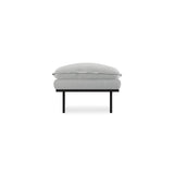 HKliving Retro Sofa Hocker Corduroy Rib Light Grey