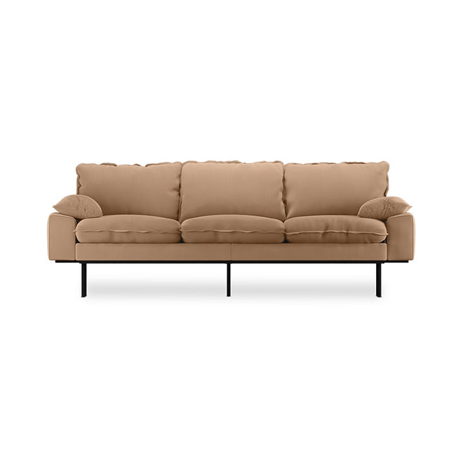 Beige sofa on a white background