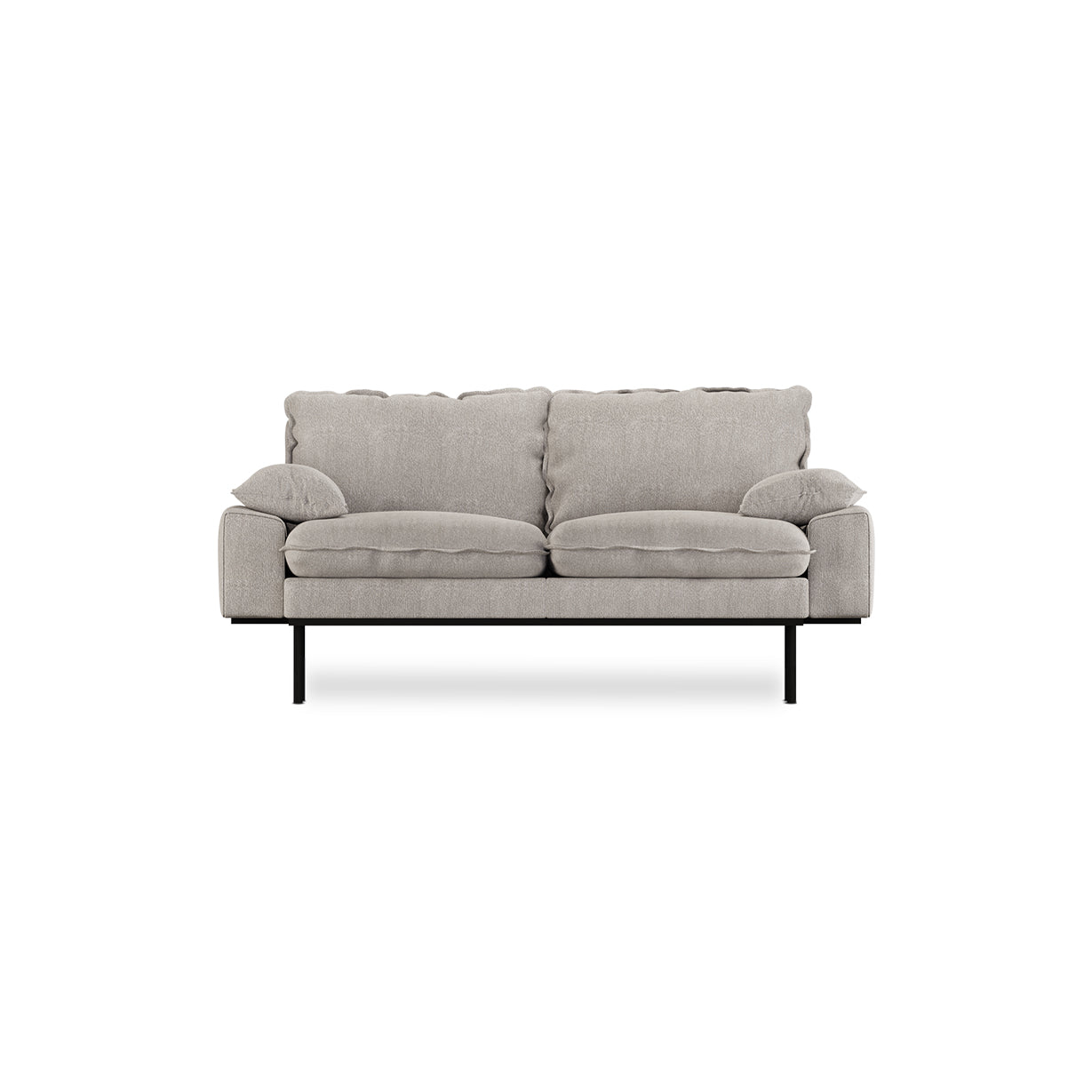HKLIVING Retro Sofa 2 Seater Sneak, Light Grey