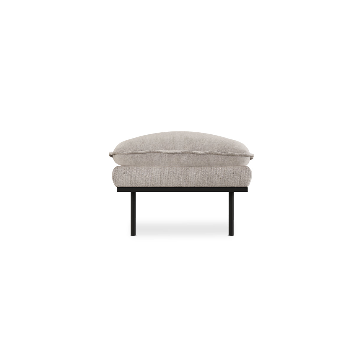 HKLIVING Retro Sofa Stool Sneak, Light Grey