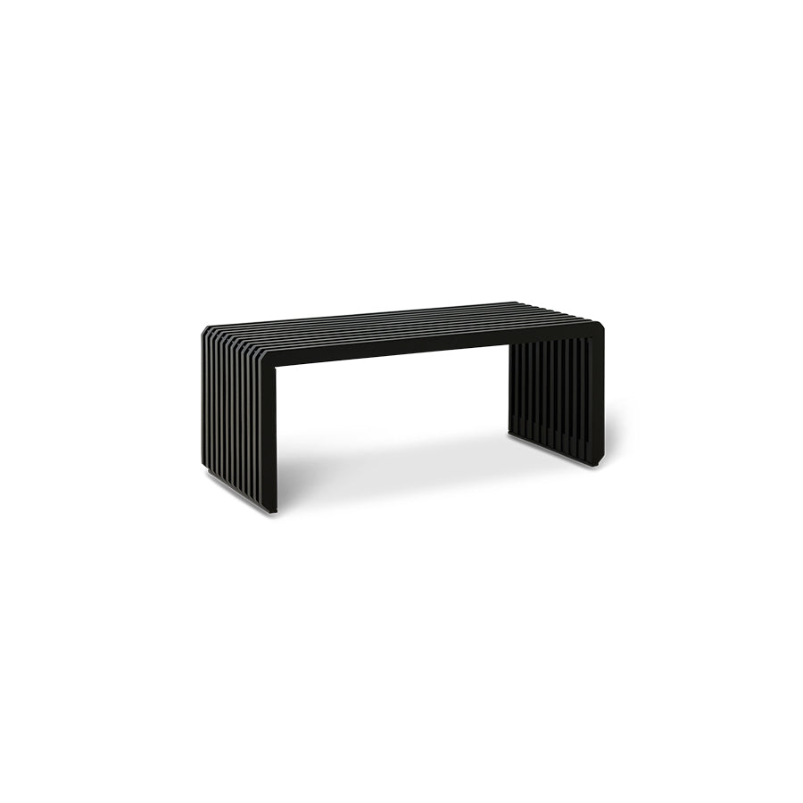 HKLIVING Slatted Bench / element black