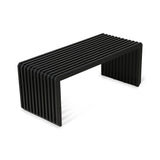 HKLIVING Slatted Bench / element black