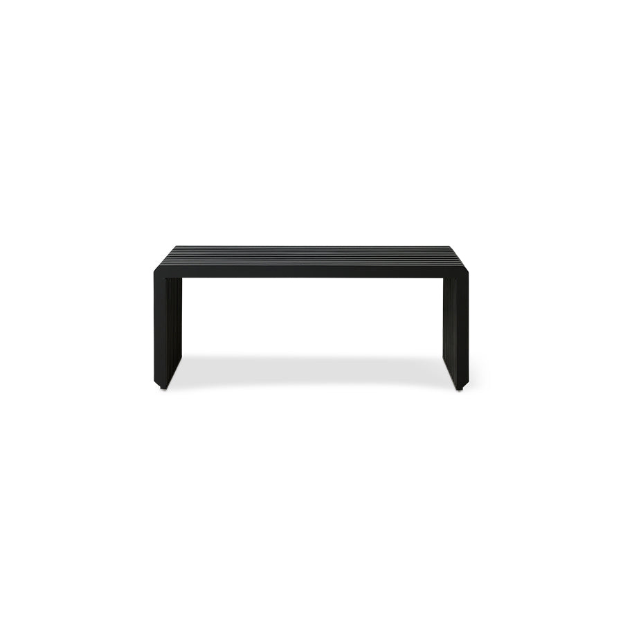 HKLIVING Slatted Bench / element black
