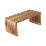 HKLIVING Slatted Bench / element teak