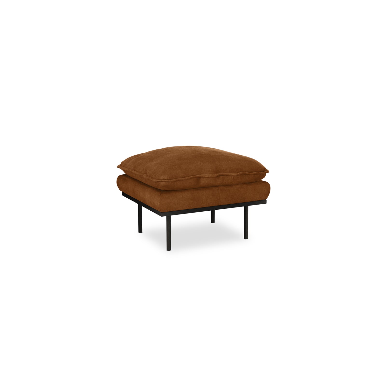 HKLIVING Retro Sofa Stool Royal Velvet Caramel
