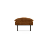 HKLIVING Retro Sofa Stool Royal Velvet Caramel