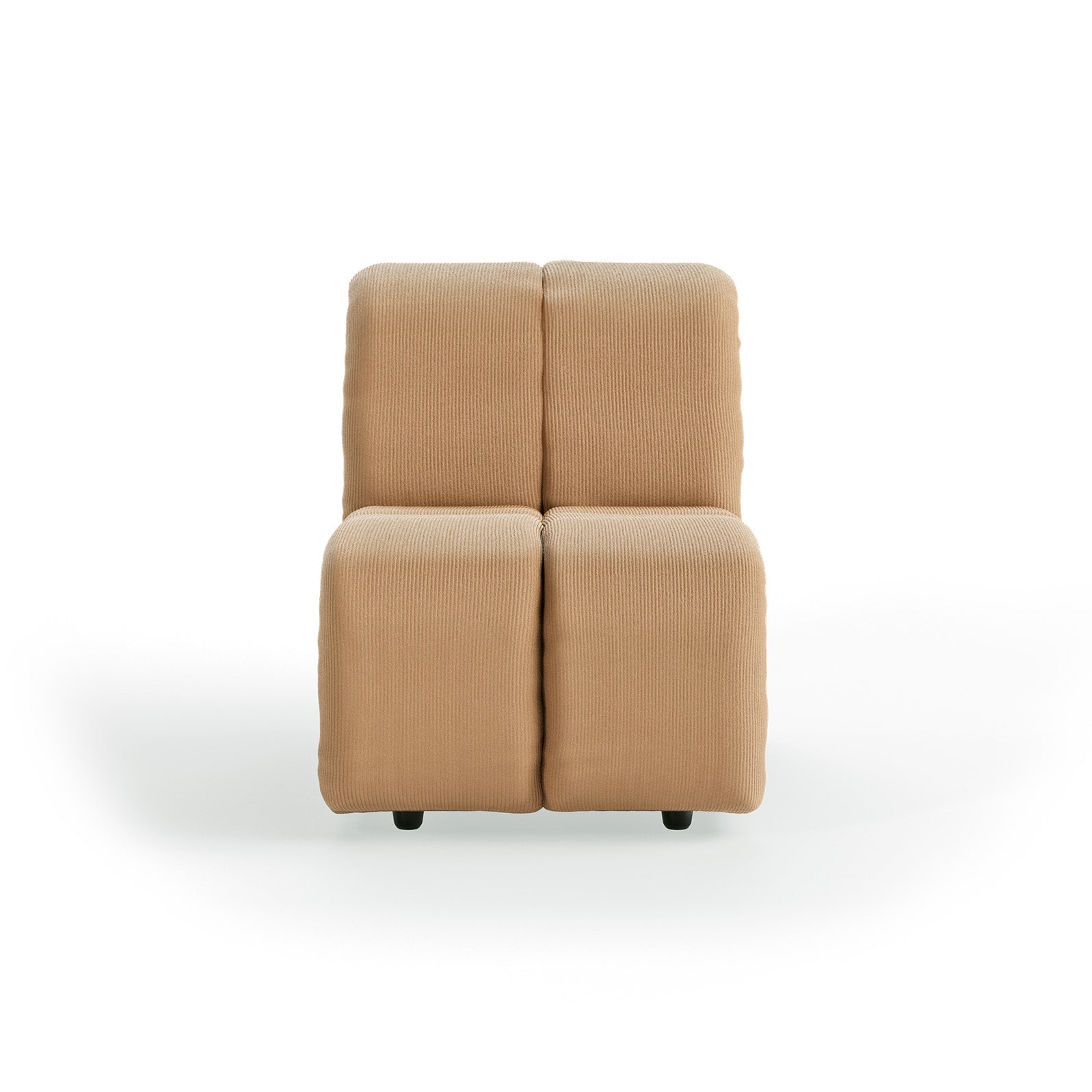 HKLIVING Wave Couch: Element Middle Small Corduroy Rib, Brown