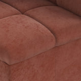 HKLIVING Wave Couch: Element Corner Royal Velvet Magnolia