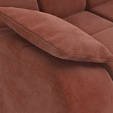 HKLIVING Wave Couch: Element Left Low Arm Royal Velvet Magnolia