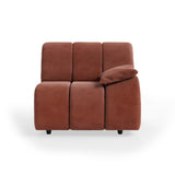 HKLIVING Wave Couch: Element Right Low Arm Royal Velvet Magnolia