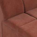 HKLIVING Wave Couch: Element Middle Small Royal Velvet Magnolia