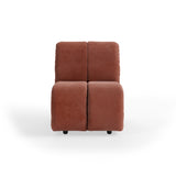 HKLIVING Wave Couch: Element Middle Small Royal Velvet Magnolia