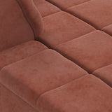 HKLIVING Wave Couch: Element Left Divan Royal Velvet Magnolia