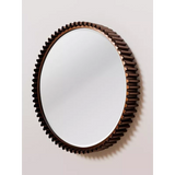 Notched Frame Mirror Copper Patina