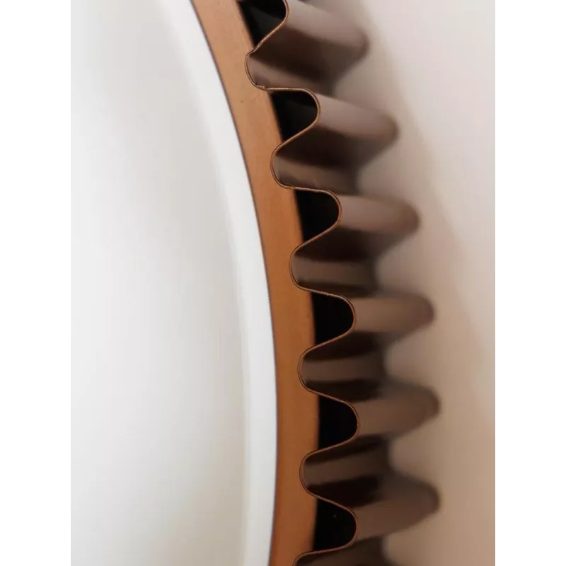 Notched Frame Mirror Copper Patina