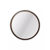 Notched Frame Mirror Copper Patina