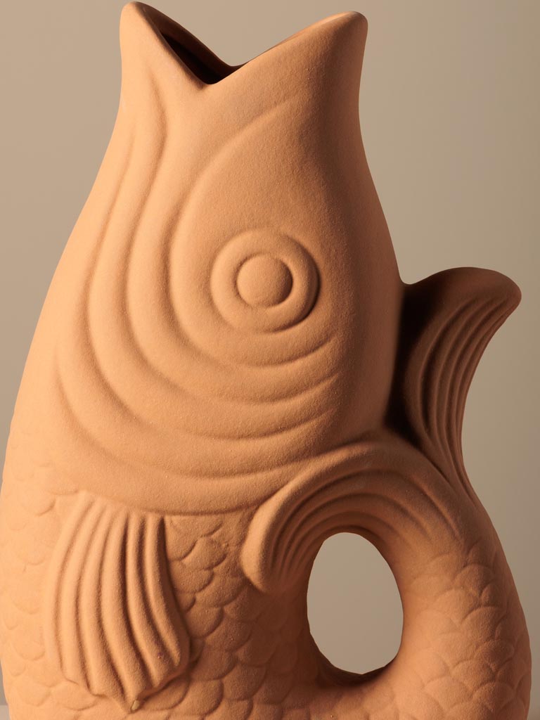 Stoneware Fish Vase Terra