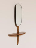 Small Abstract Mirror With Tiny Shelf