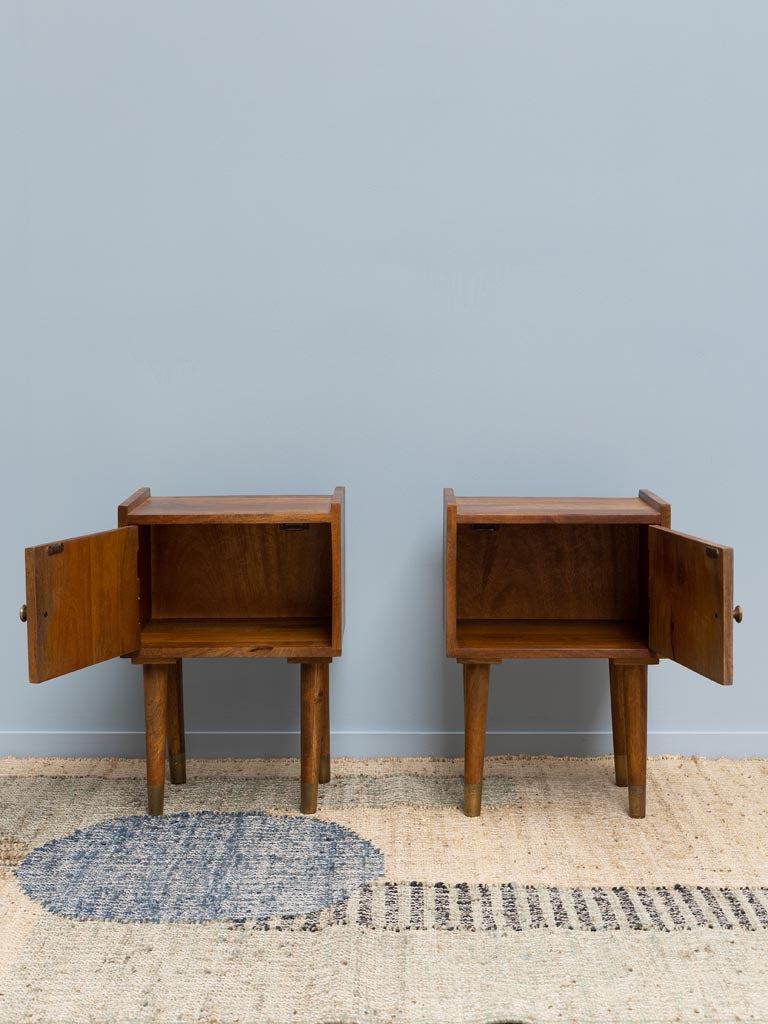 Set Of 2 Bedside Tables Left/Right Twin