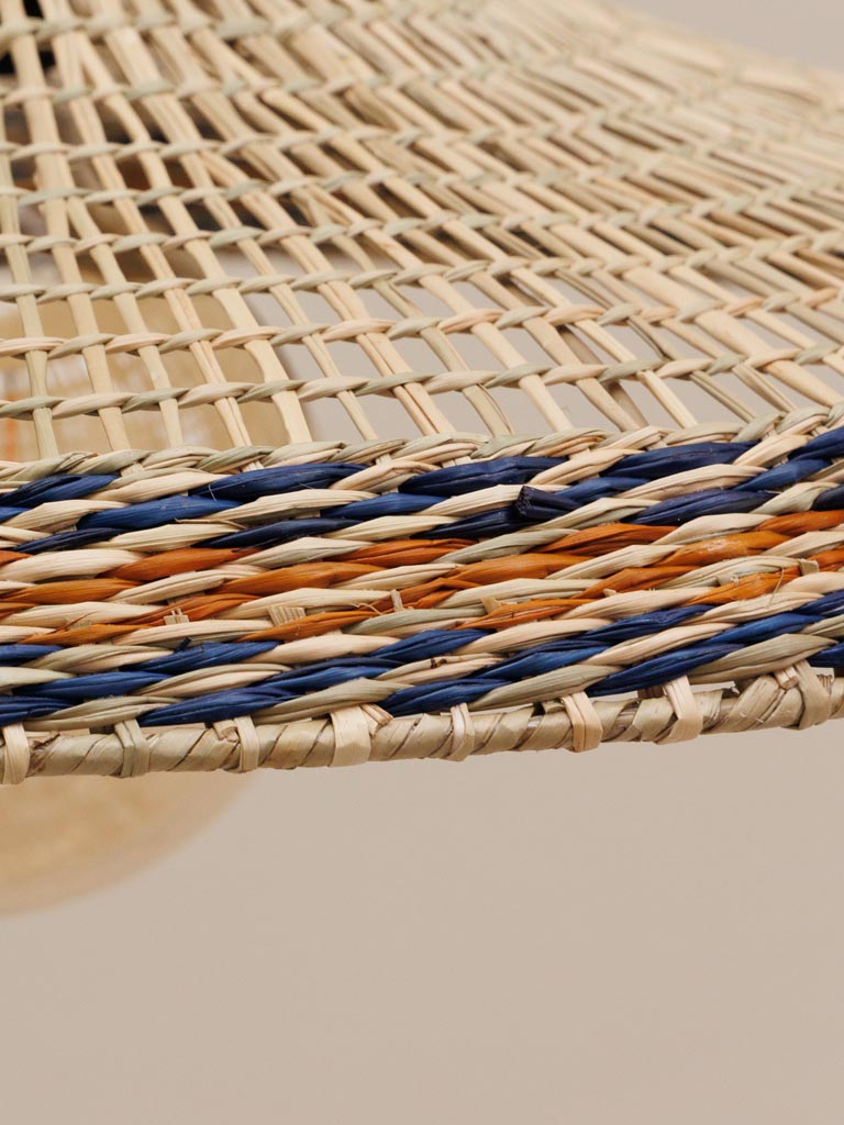 Hanging Lamp Samoa Yellow And Blue Edge