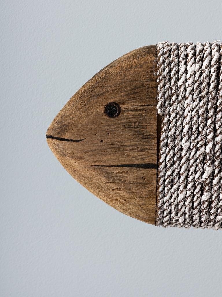 Wrapped Up Fish On Metal Base