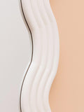 Large White Wavy Mirror Ziggy