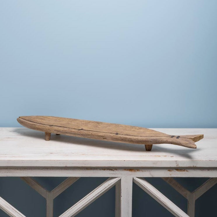Large Wooden Fish Tray