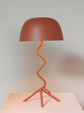 Orange Table Lamp 4 Feet Zigzag