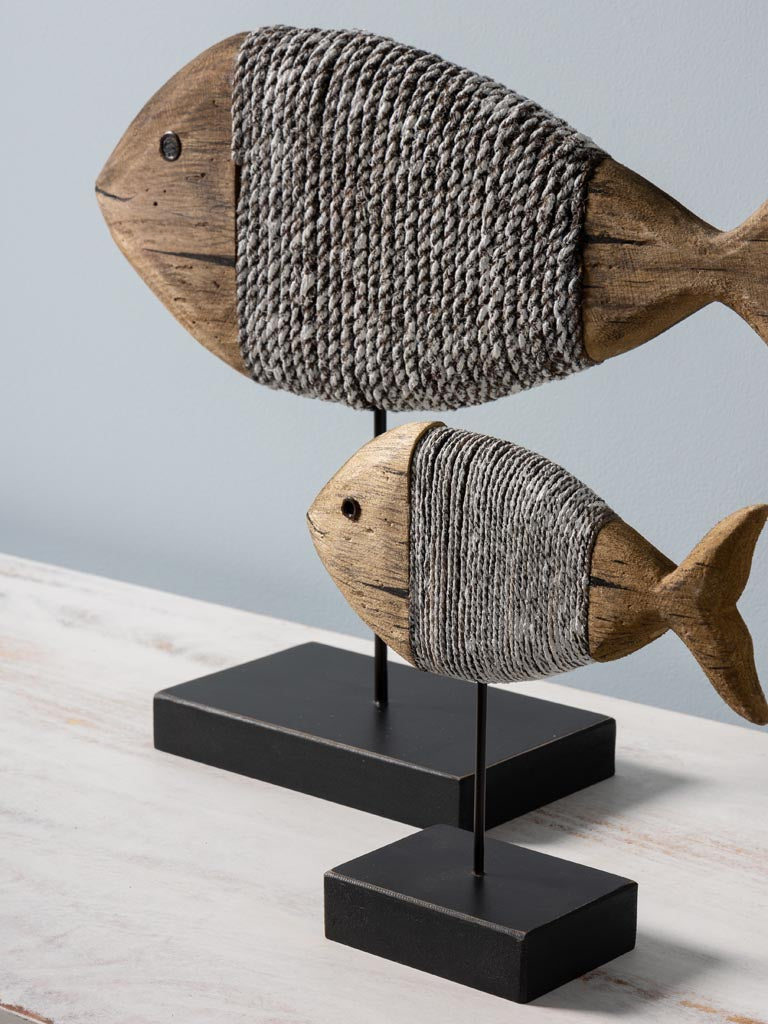 Small Wrapped Up Fish On Metal Base