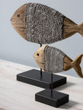 Small Wrapped Up Fish On Metal Base