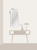 Wall Brass Patina Frame Mirror Tina