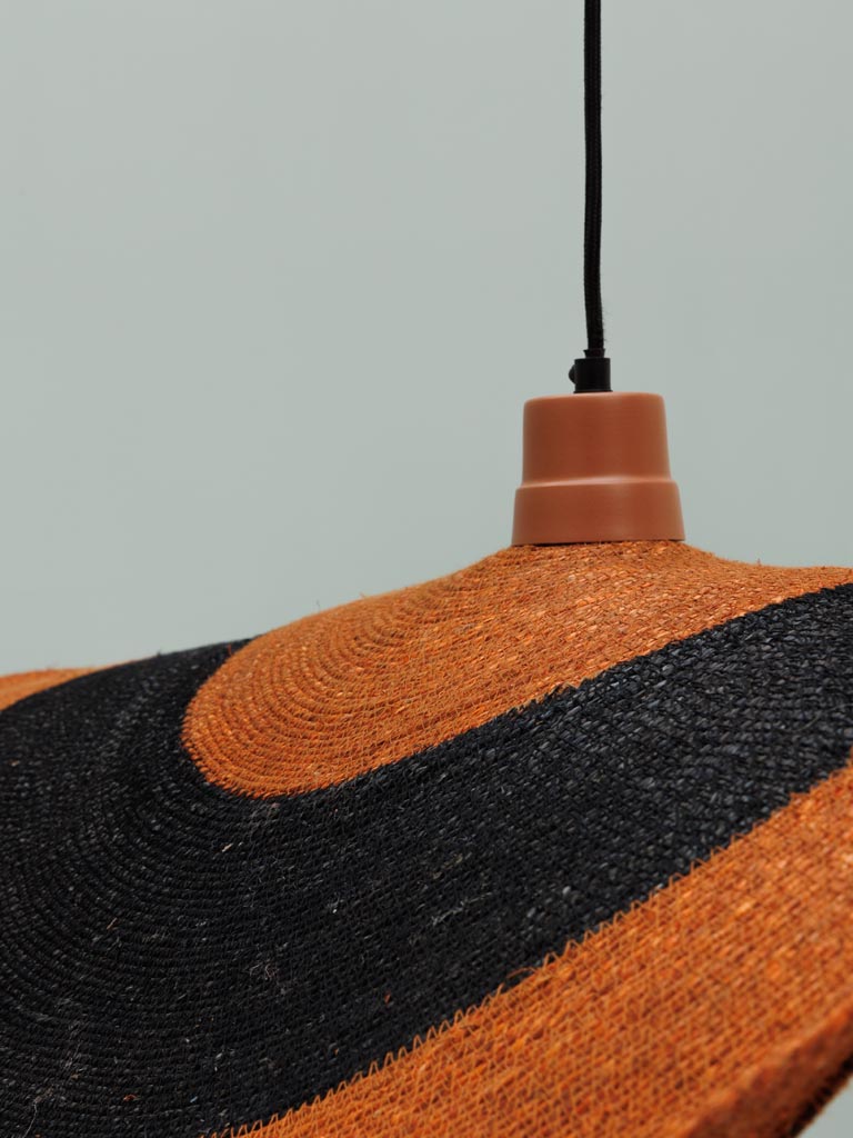 Hanging Lamp Orange Stripe Uluwatu  Large