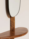 Small Abstract Mirror With Tiny Shelf