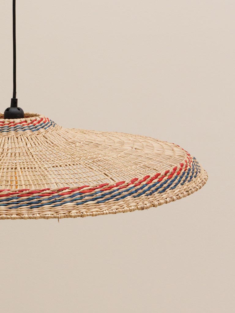 Hanging Lamp Samoa Yellow And Blue Edge 70cm