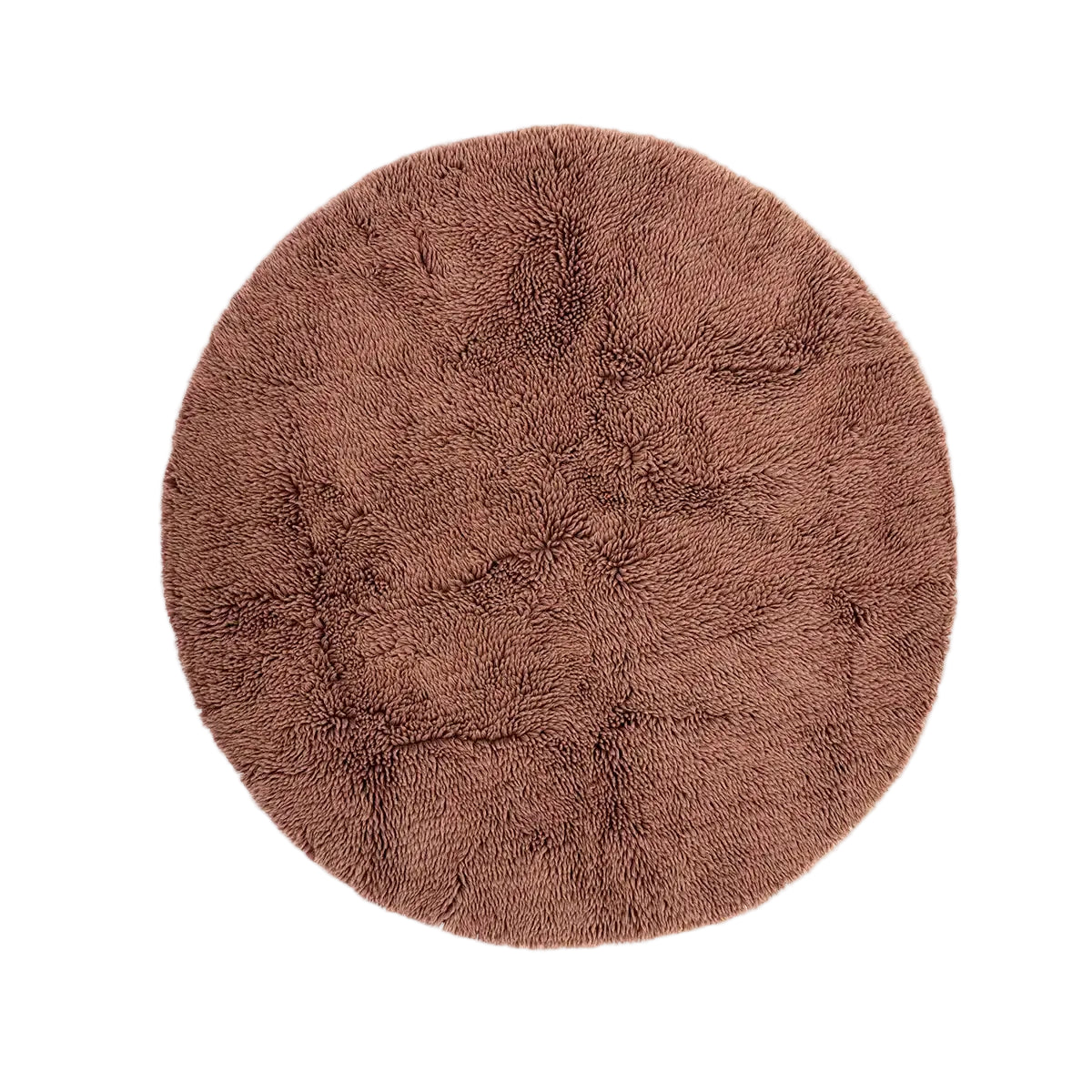 Round Tufted Woolen Rug Dusty Rose (ø150cm) Madam Stoltz
