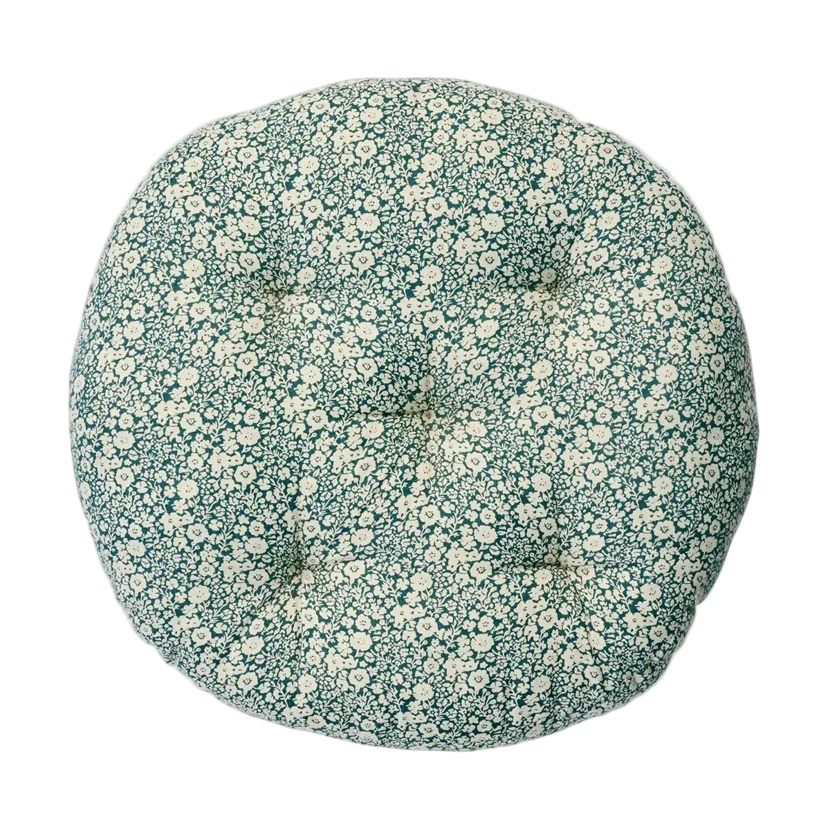Round Cotton Chair Pad  Blue, off white, Black - Madam Stoltz