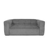 Cubic Studio Sofa Charcoal Grey Corduroy 2 Seater